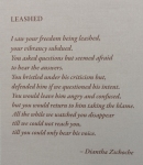Leashed Poem a story of Domestic Violence